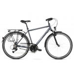 Trekingový bicykel 28" Kross Trans 2.0 M grafitovo-čierny hliníkový 21" 